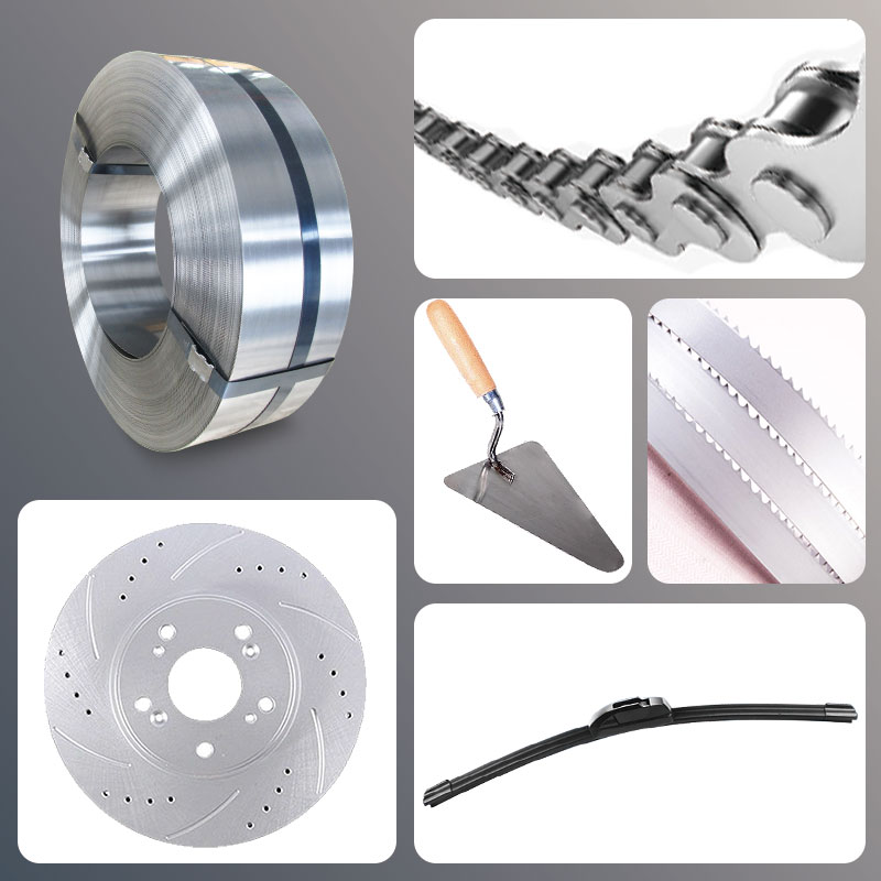 Plastering knife, circular saw blade steel