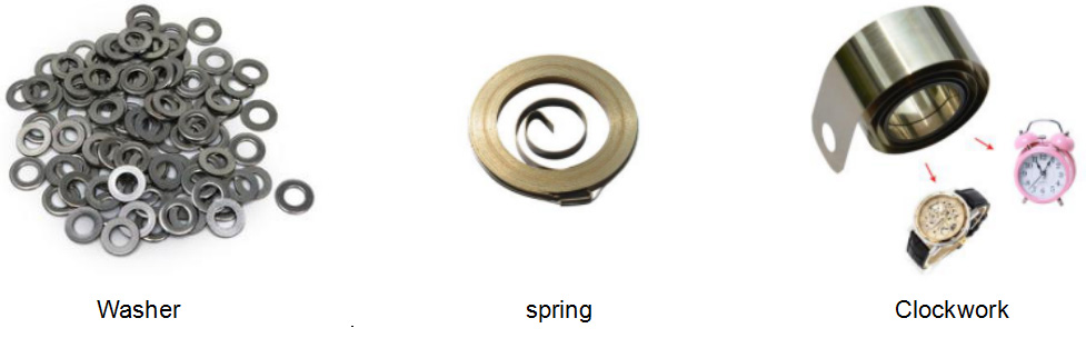 Gaskets, springs, and watch springs made of Cgood Steel spring steel flat spring