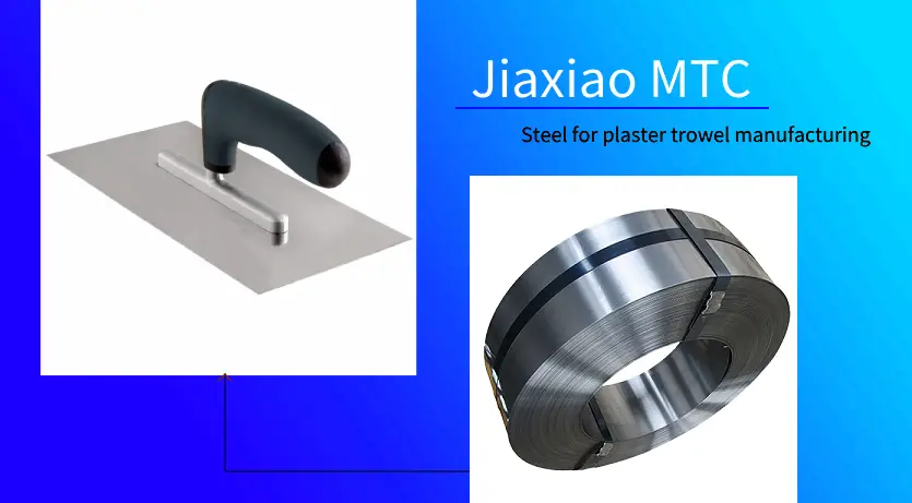 Steel for plaster trowel manufacturing